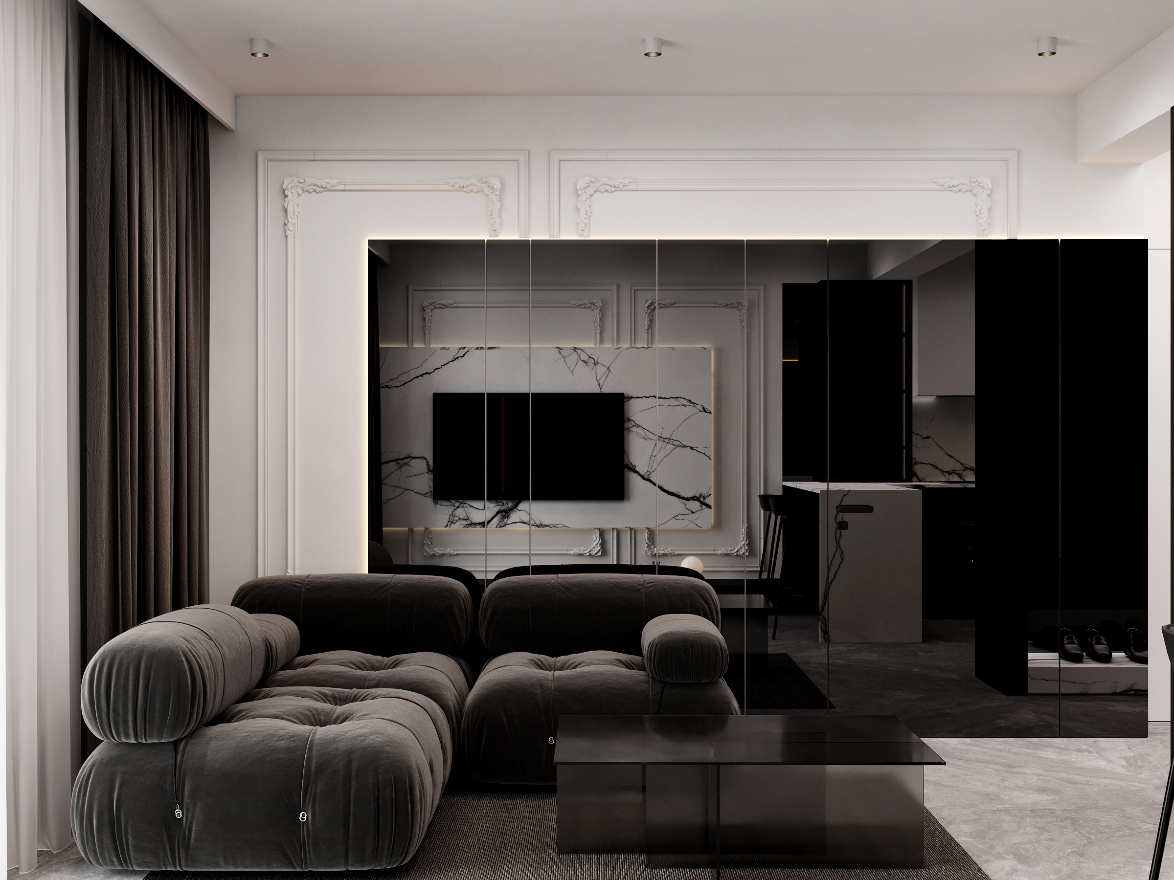 projekt luksusowego wnętrza domu w Białymstoku