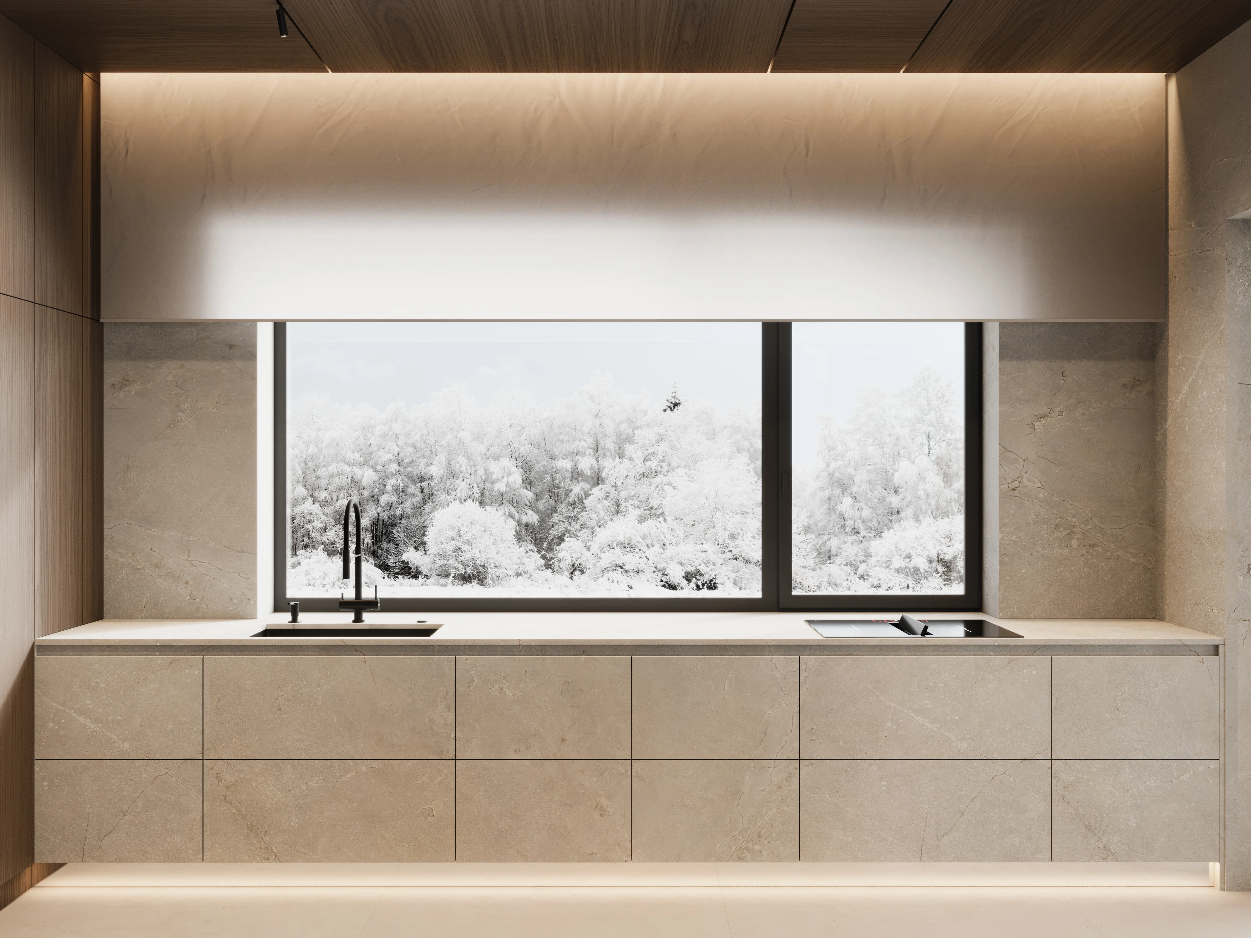 Reception or office zone — commercial interior project